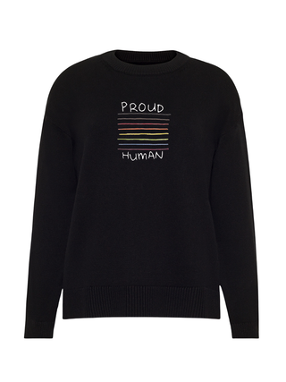"proud human"  Maxine Sweater