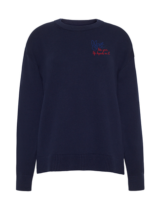 LINGUA FRANCA NYC Navy XS