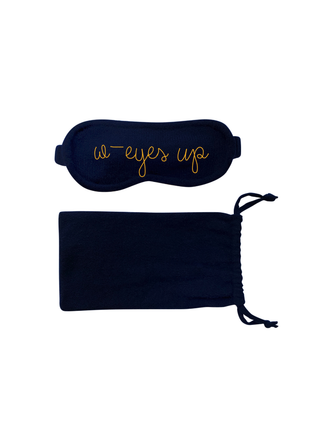 "w-eyes up" Eye Mask Eye Mask LINGUA FRANCA NYC Navy OS 