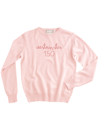 "westminster 150" Women's Crewneck Cashmere Core LINGUA FRANCA NYC Pale Pink XS