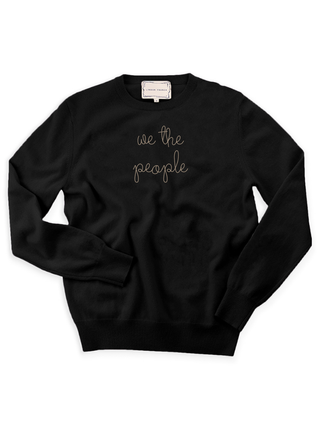 "we the people" Crewneck Sweater Donation10p Black XS 