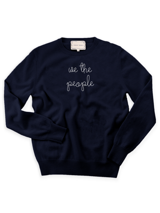 "we the people" Crewneck Sweater Donation10p Navy XS 