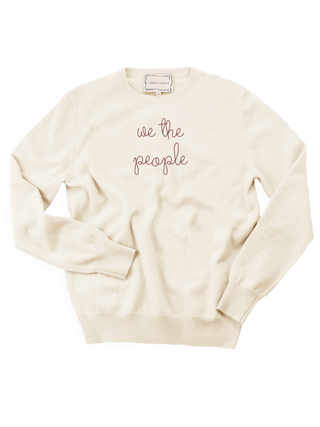 "we the people" Crewneck Sweater Donation10p Cream XS 