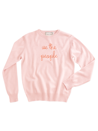 "we the people" Crewneck Sweater Donation10p Pale Pink XS 