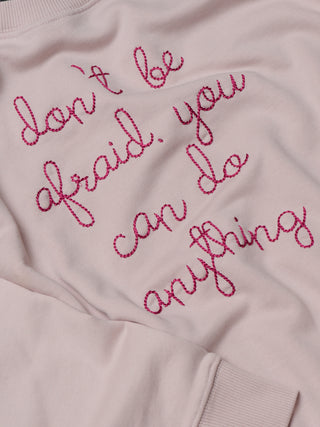 "don't be afraid you can do anything" Kids' Sweatshirt Sweatshirt Ecovest   