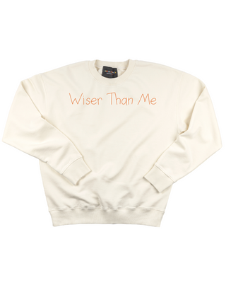 "wiser than me" Women's Sweatshirt Sweatshirt Ecovest Cream XS 