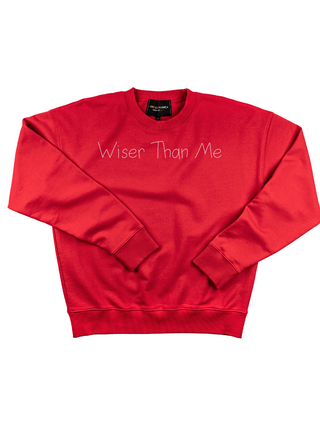 "wiser than me" Women's Sweatshirt Sweatshirt Ecovest Red XS 