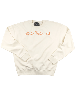 "wiser than me" Women's Sweatshirt Sweatshirt Ecovest Cream XS 