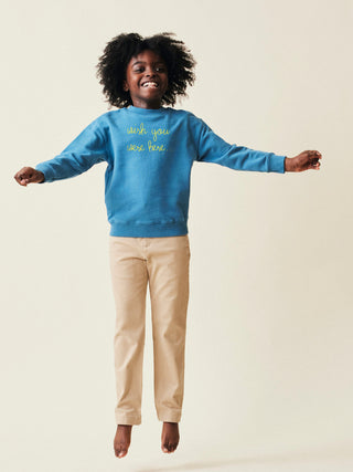 "wish you were here..." Kids' Sweatshirt  Lingua Franca NYC   