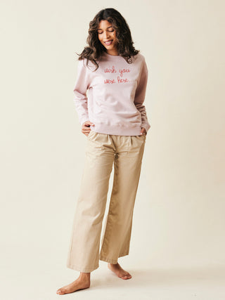 "wish you were here..." Women's Sweatshirt  Lingua Franca NYC   