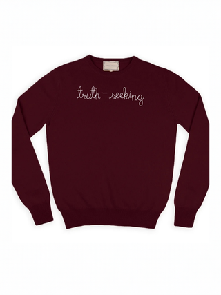 "truth-seeking" Cashmere Crewneck