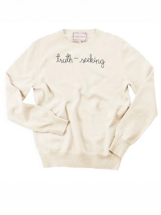 "truth-seeking" Cashmere Crewneck