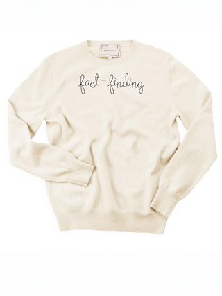 "fact-finding" Cashmere Crewneck