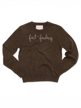 "fact-finding" Cashmere Crewneck