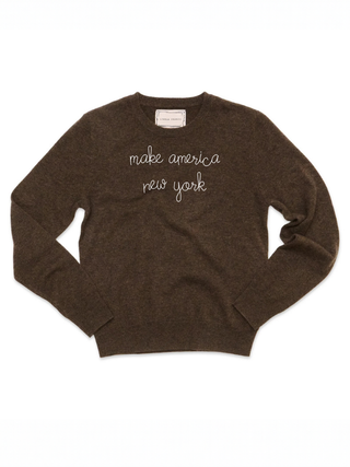 "make america new york" Cashmere Crewneck