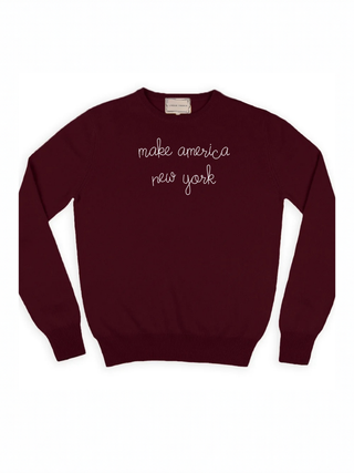 "make america new york" Cashmere Crewneck