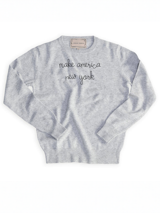 "make america new york" Cashmere Crewneck
