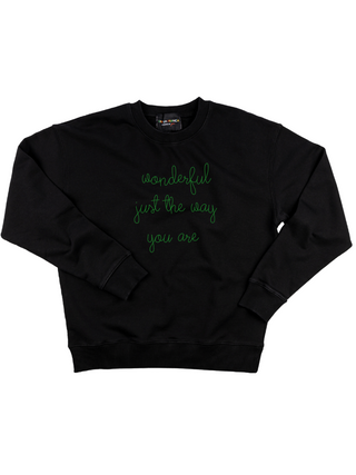 "wonderful just the way you are" Men's Sweatshirt Sweatshirt Ecovest Black S 