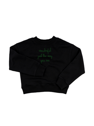 "wonderful just the way you are" Kids' Sweatshirt Sweatshirt Ecovest Black 2T 