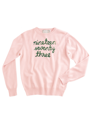 "nineteen seventy three" Crewneck  Donation Pale Pink XS 