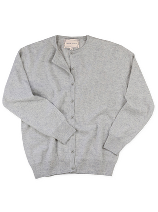 "respect your mother" Cardigan  Lingua Franca NYC Smoke XS 