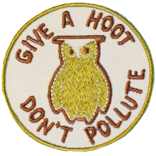 Give A Hoot Don't Pollute Patch Patch Lingua Franca NYC OS Fawn 