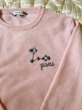 Custom Women's 100% Cashmere Zodiac Sweater