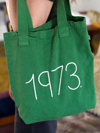 "1973" Tote Bag  Donation   