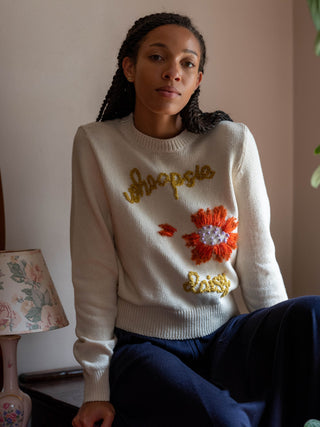 Whoopsie Daisy Pullover  Lingua Franca NYC   