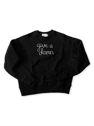 "give a damn" Sweatshirt Sweatshirt Lingua Franca NYC   