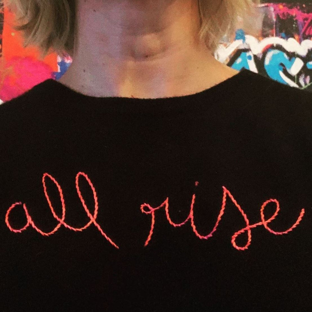Lingua Franca Sweater "all rise" 