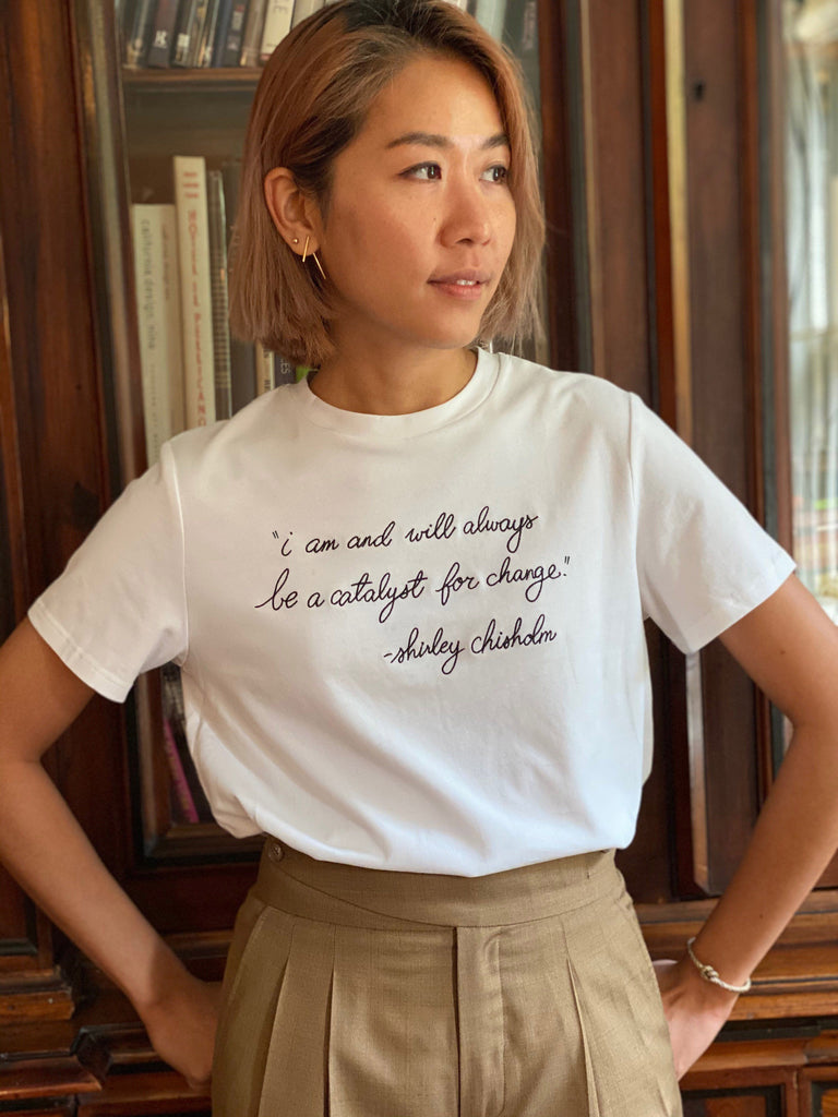"catalyst for change" T-Shirt Womens Lingua Franca NYC Inc. 
