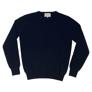 Zodiac Crewneck Sweater Lingua Franca NYC Navy XS 