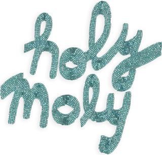 "holy moly"  Lingua Franca NYC L Ice Blue 