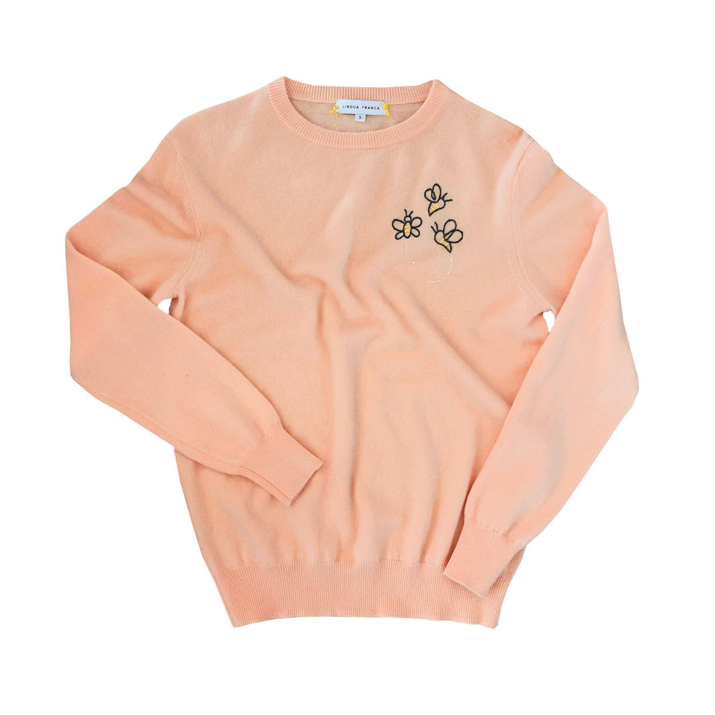 Honey Bees Sweater Collab Lingua Franca NYC 