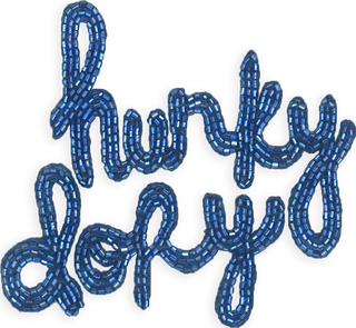 "hunky dory" Patch  Lingua Franca NYC S Cobalt 