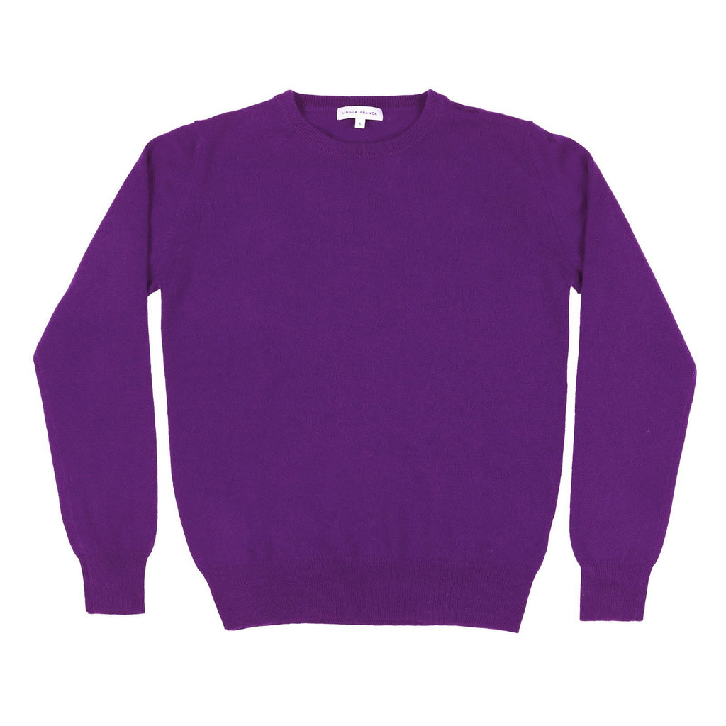 "in dolly we trust" Sweater Lingua Franca NYC Amethyst XS 