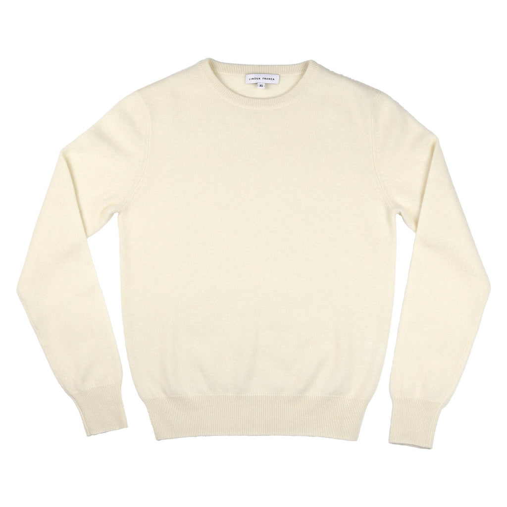 "in dolly we trust" Sweater Lingua Franca NYC Cream XS 