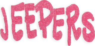 "Jeepers" Patch  Lingua Franca NYC S Hot Pink 
