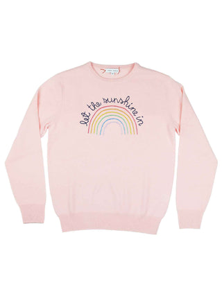 "let the sunshine in" Crewneck Womens Lingua Franca NYC   
