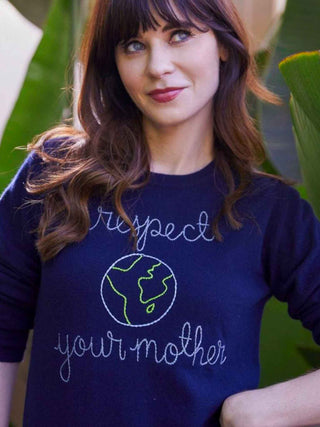 "respect your mother" Crewneck Donation Lingua Franca NYC   