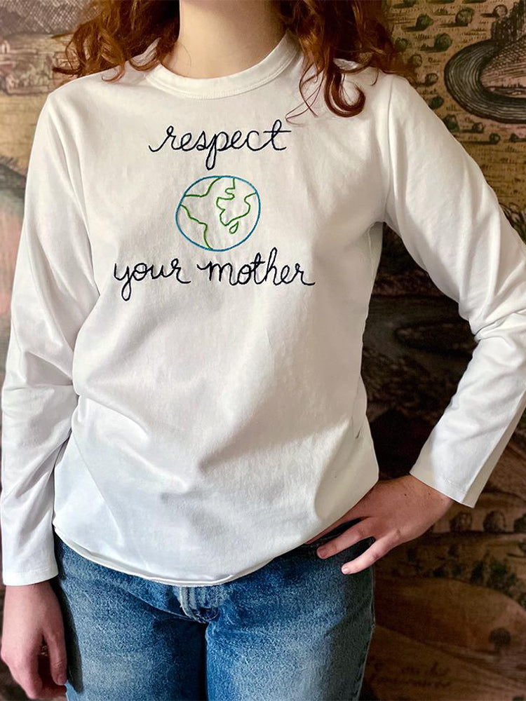 respect your mother long sleeve T-shirt – Lingua Franca NYC