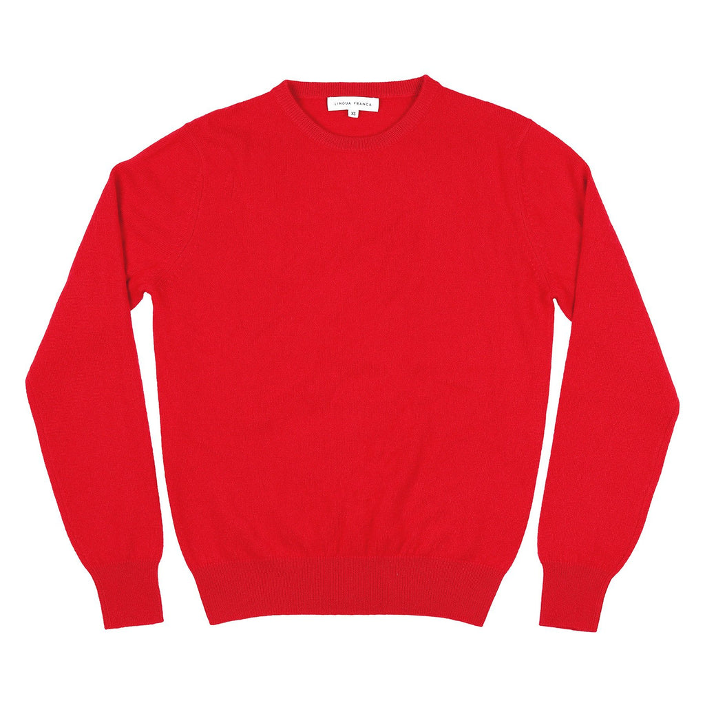 Trans Love Sweater Lingua Franca NYC Red XS 