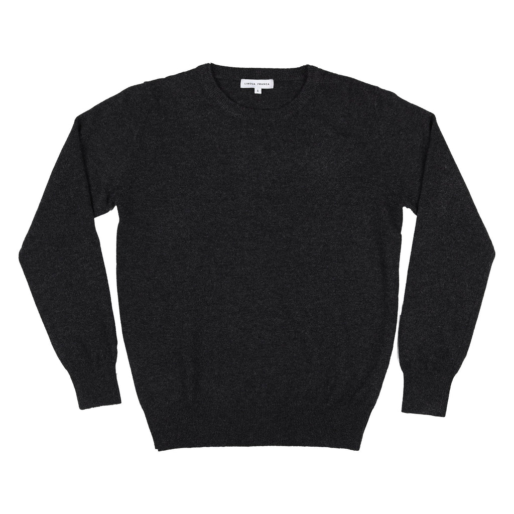 USPS Forever Long Sleeve Donation Lingua Franca NYC Charcoal XS 