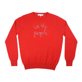 "we the people" Crewneck Donation Donation10p Red XS 