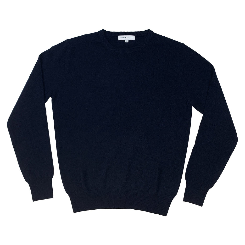 "what would dolly do?" Sweater Lingua Franca NYC Navy XS 