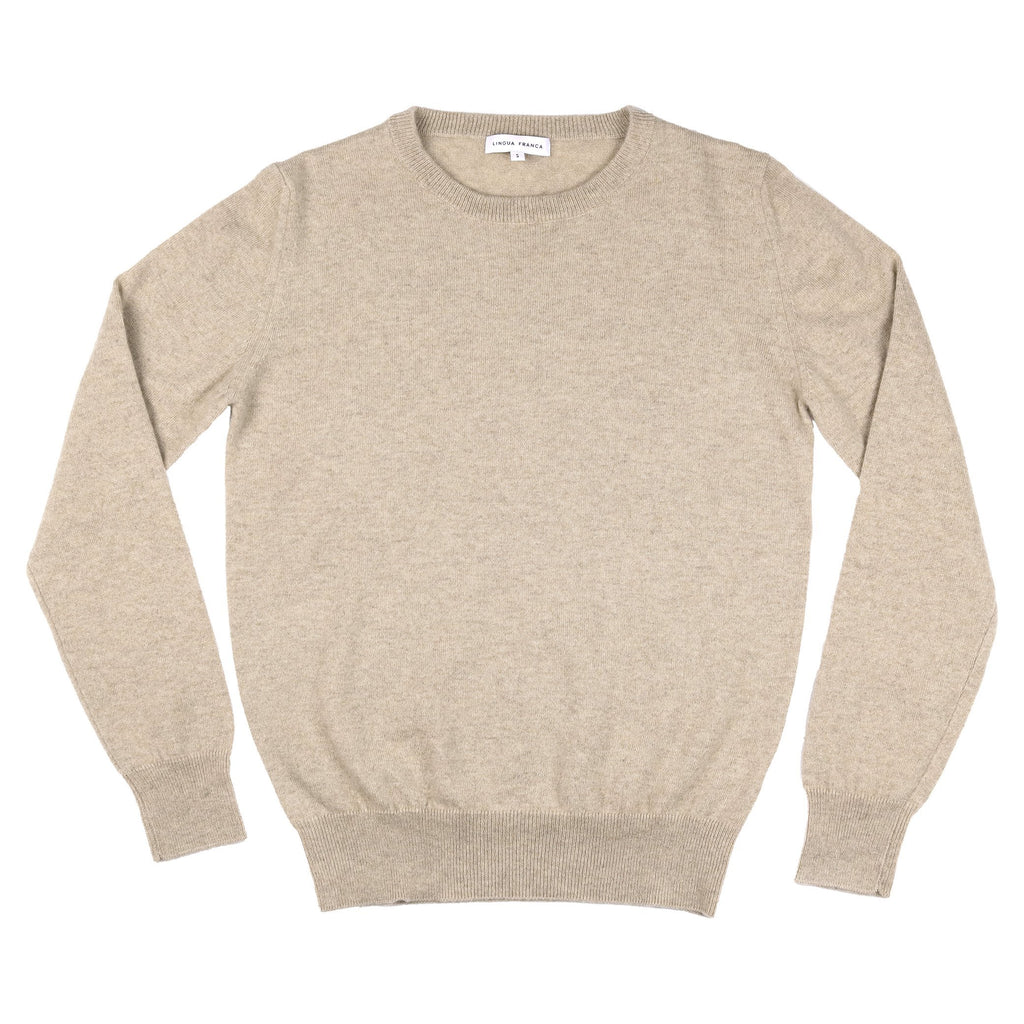 "what would dolly do?" Sweater Lingua Franca NYC Oatmeal XS 